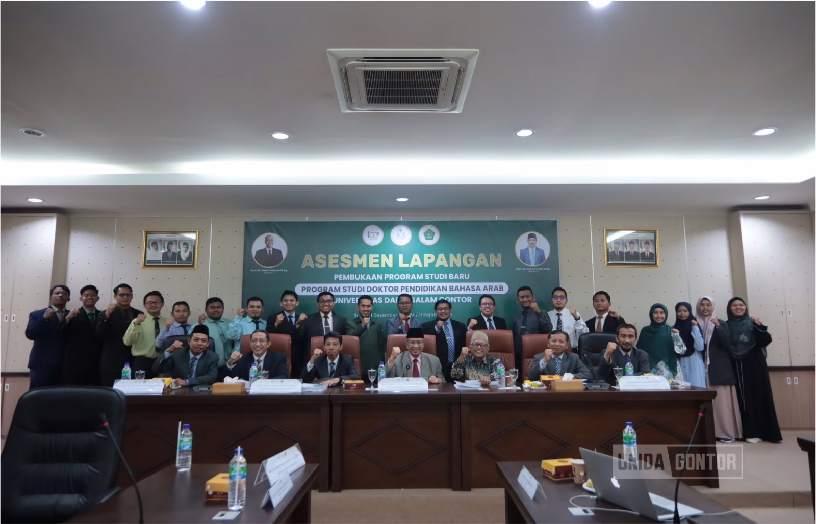 Asesmen lapangan pembukaan Program Doktor Pendidikan Bahasa Arab UNIDA Gontor berlangsung hybrid.