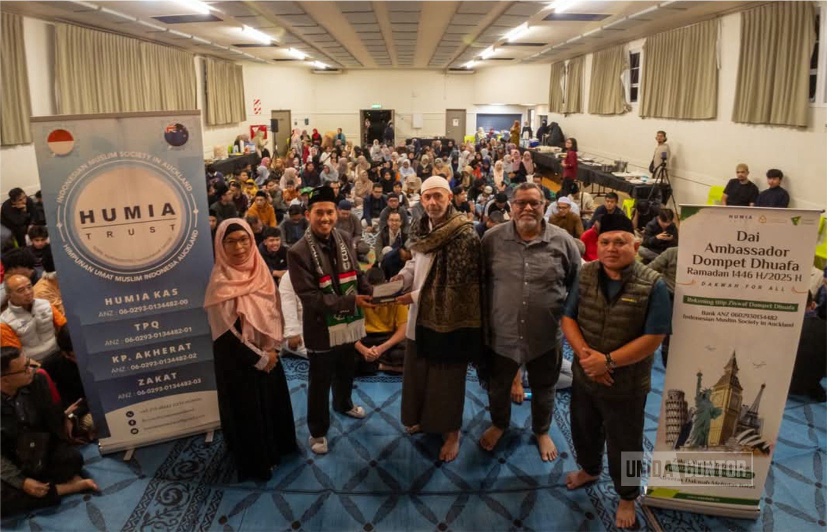 Dosen UNIDA Gontor, Ustadz Muhammad Wahyudi, menyampaikan kajian Ramadan di Masjid Al-Rahman, Auckland, New Zealand bersama komunitas Muslim Indonesia.