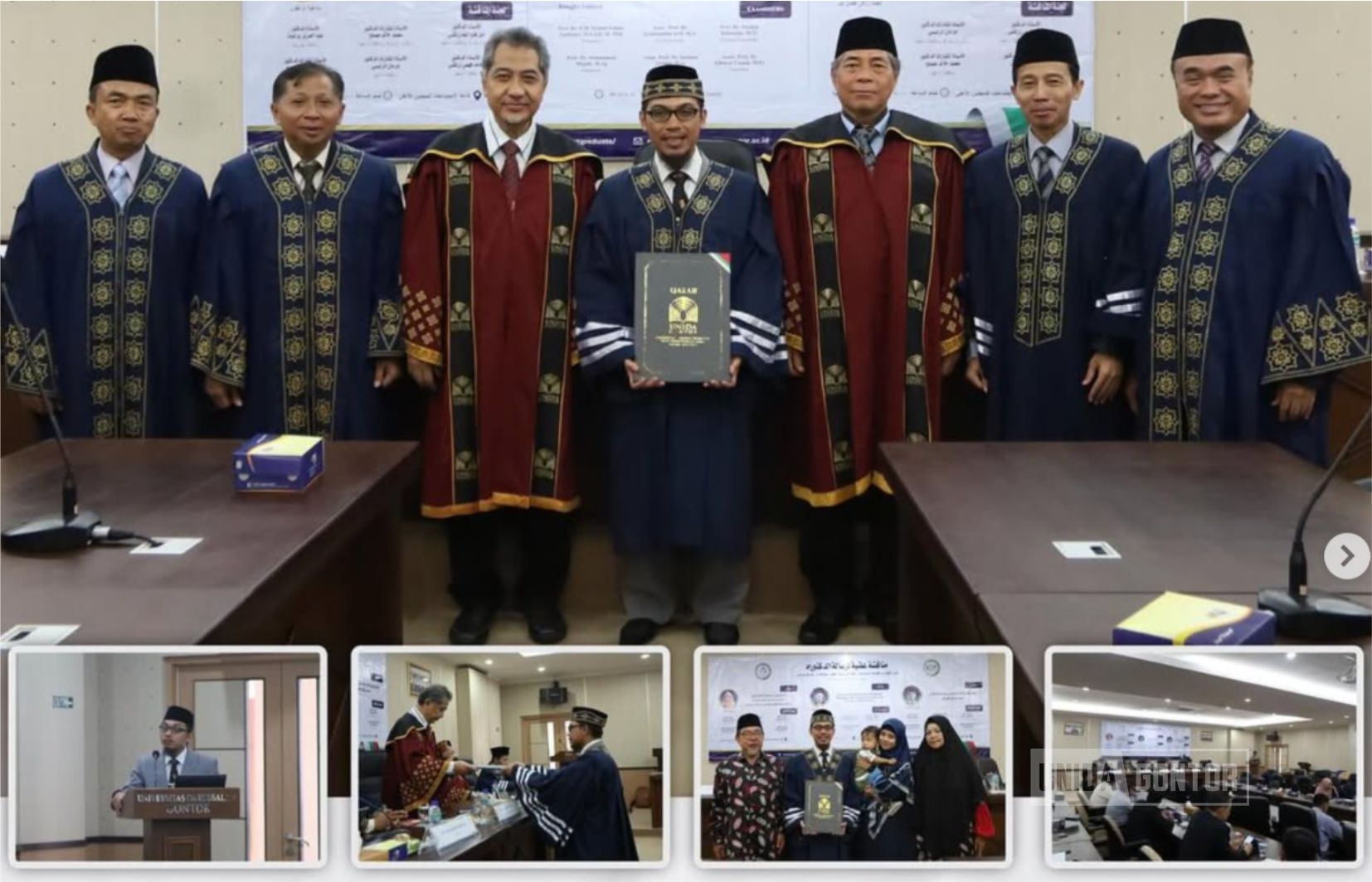 Sidang terbuka promosi doktor Ahmad Rizqi Fadlillah di UNIDA Gontor