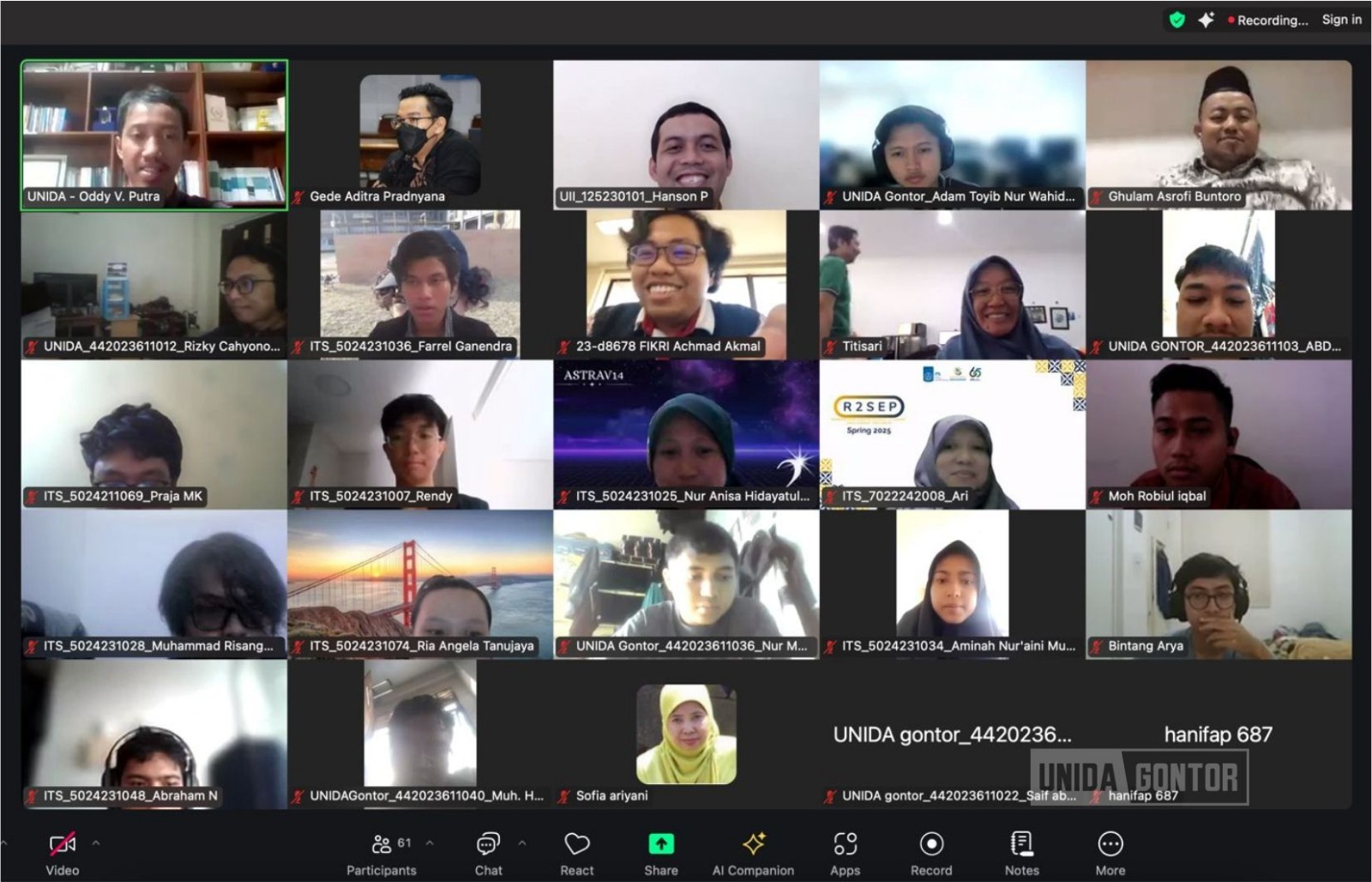 Oddy Virgantara Putra Unida gontor 1