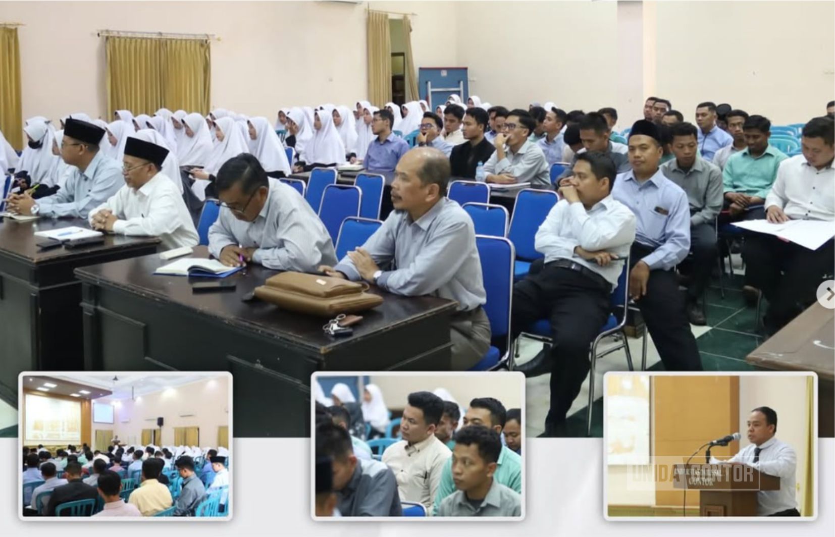 Mahasiswa baru pascasarjana UNIDA Gontor mengikuti orientasi akademik sesi 1 dan 2 bersama dosen dan pengelola kampus