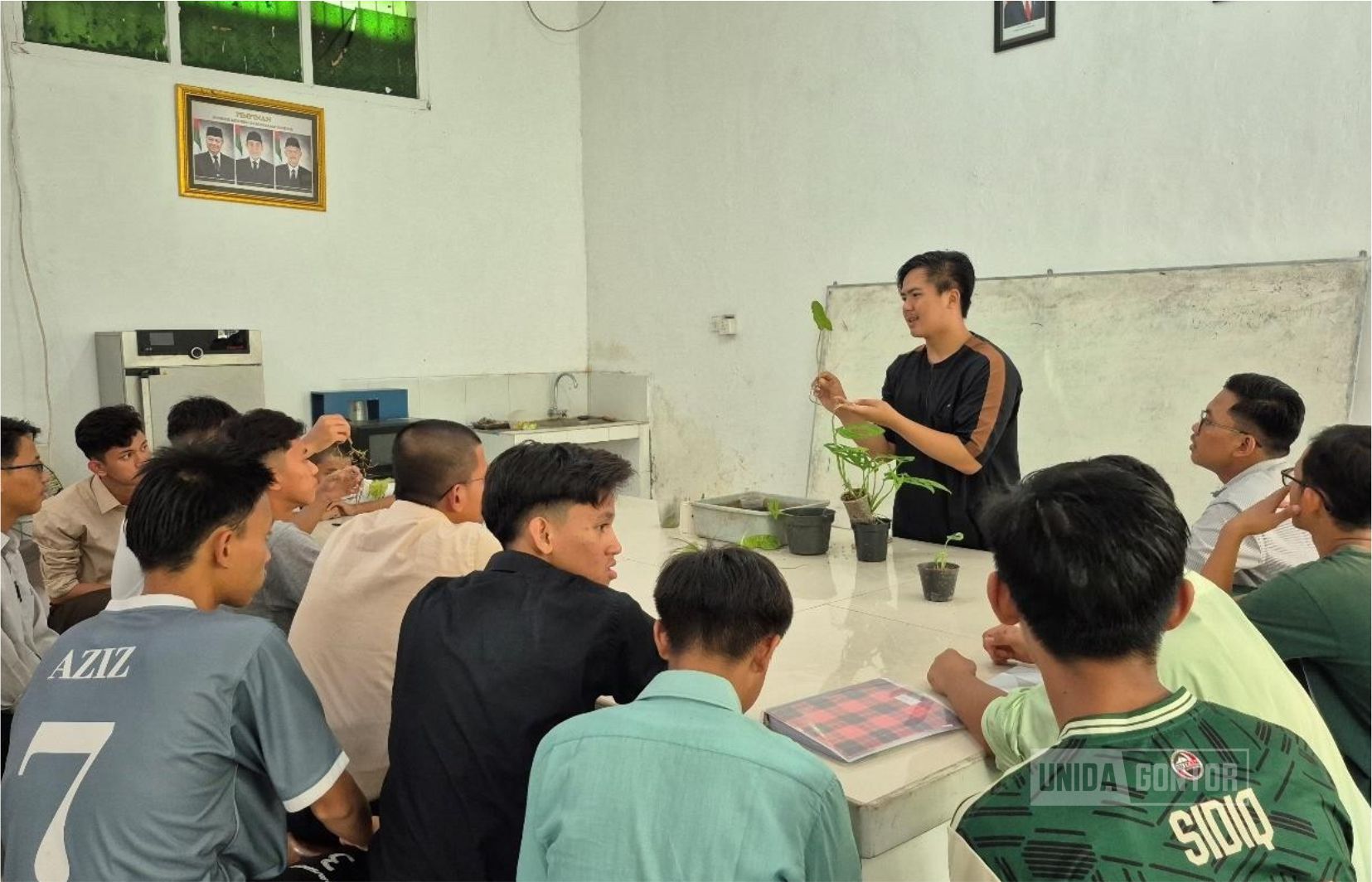 Mahasiswa Agroteknologi UNIDA Gontor membudidayakan tanaman hias untuk usaha
