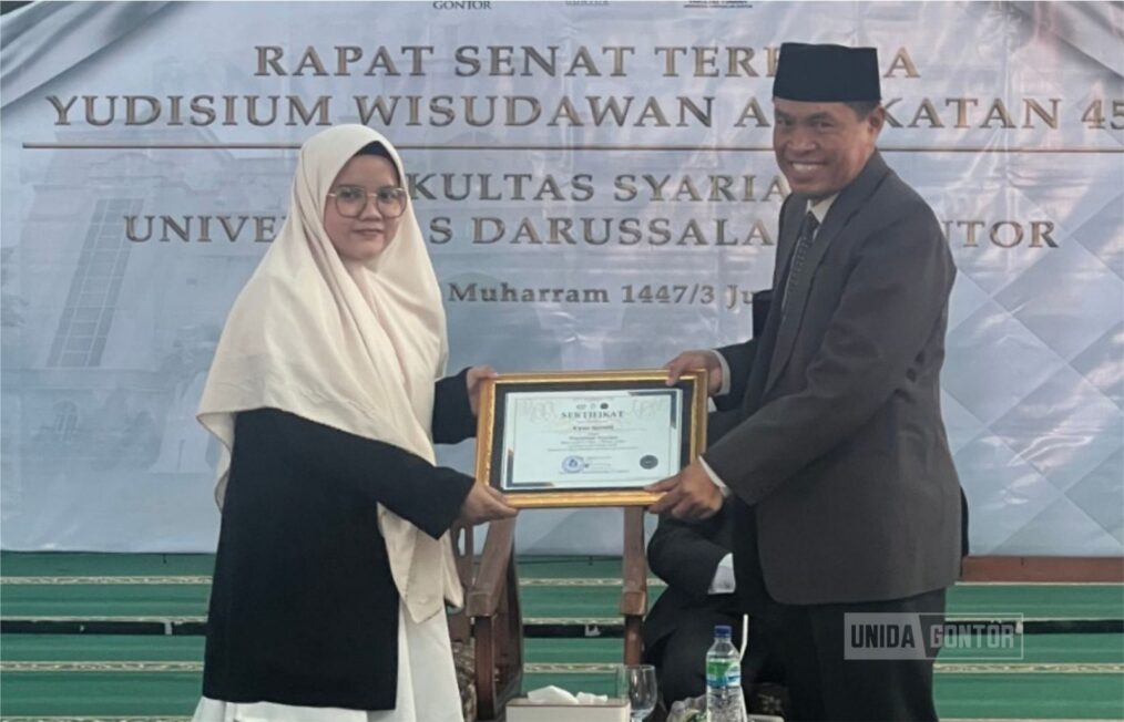 Yudisium Fakultas Syariah UNIDA Gontor Angkatan 45 di Masjid Jami’