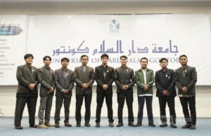 Mahasiswa UNIDA Gontor mengikuti Grand Launching komunitas bahasa Al-Hikmah di Hall Gedung Terpadu
