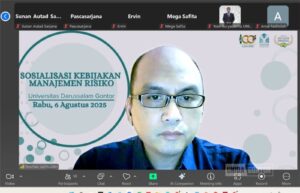 Sosialisasi Pedoman Manajemen Risiko UNIDA Gontor untuk wujudkan budaya mutu perguruan tinggi.