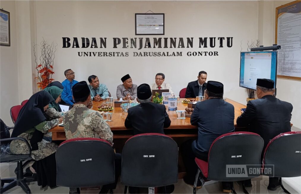 Rektor UNIDA Gontor sambut kunjungan benchmarking tiga perguruan tinggi Indonesia di Hall Senat Lantai 2.