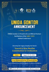 UNIDA Gontor menjadi mitra resmi IQRA’ 2025 Global Conference dengan tema “Honoring Our Legacy, Shaping Our Future.”