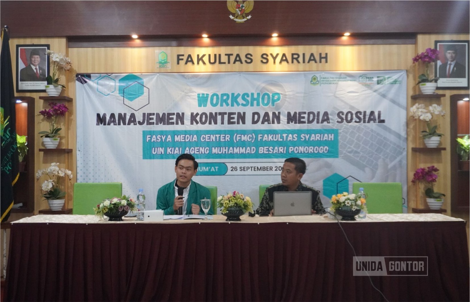 Pelatihan Manajemen Konten oleh UNIDA Gontor di UIN Ponorogo bersama Nusa Dewa Harsoyo