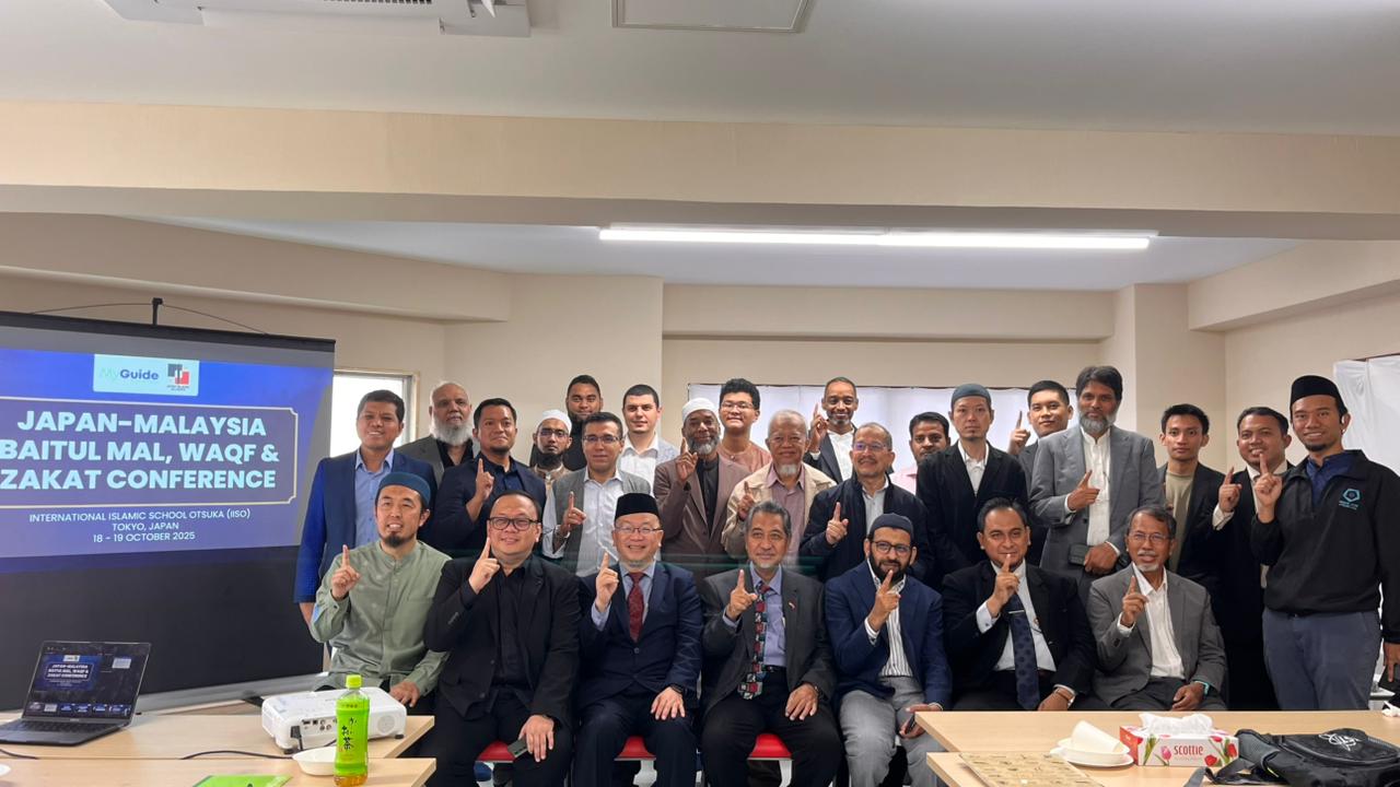 Japan–Malaysia Baitul Mal, Waqf & Zakat Conference 2025 at IISO Tokyo; keynote by Prof. Hamid Fahmy Zarkasyi (UNIDA Gontor).