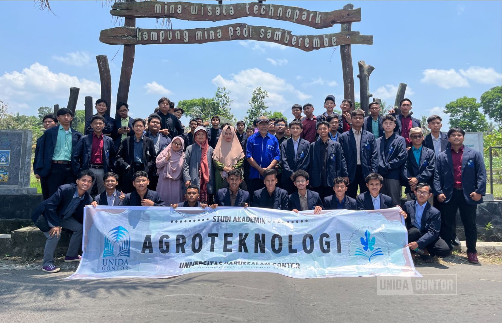 Mahasiswa Agroteknologi UNIDA Gontor belajar sistem permakultur di Kampung Mina Padi Samberemebe Yogyakarta