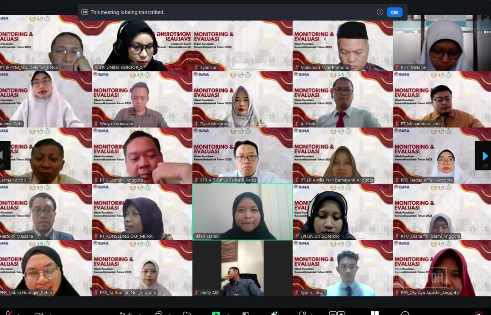 Monev Kemendiktisaintek LPPI UNIDA Gontor