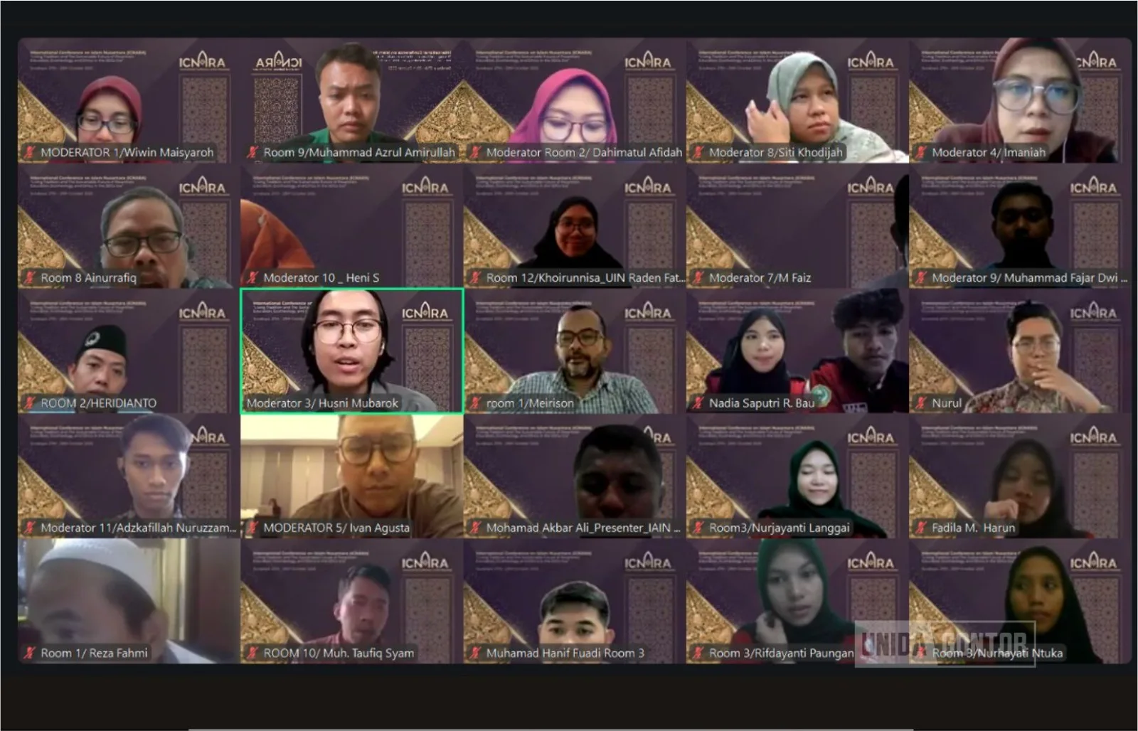 Delegasi Prodi Perbandingan Madzhab dan Hukum UNIDA Gontor memaparkan riset pada 4th International Conference on Islam Nusantara (ICNARA), hybrid oleh UIN K.H. Abdul Chalim Jember bekerja sama dengan UNISSA Brunei, 27 Oktober 2025.