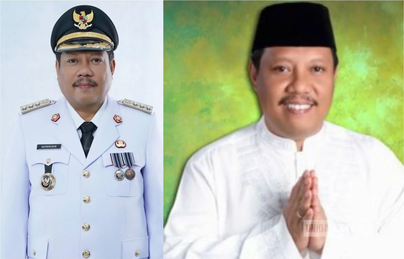 “Prof. H. Saparudin, Ph.D dilantik sebagai Wali Kota Pangkalpinang bersama Wakil Wali Kota Dessy Ayutrisna; UNIDA Gontor menyampaikan ucapan selamat.”“UNIDA Gontor Ucapkan Selamat atas Pelantikan Prof. Saparudin sebagai Wali Kota Pangkalpinang 2025–2030”c