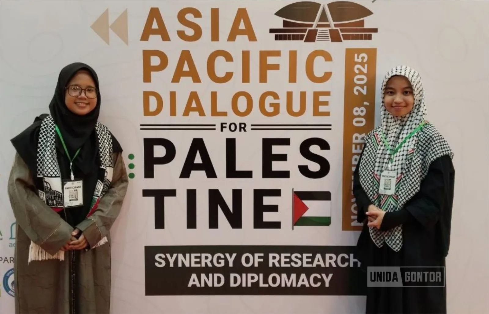 Mahasiswa PAI UNIDA Gontor mengikuti Asia Pacific Dialogue for Palestine di Gedung DPR RI bersama akademisi dan diplomat Asia Pasifik.