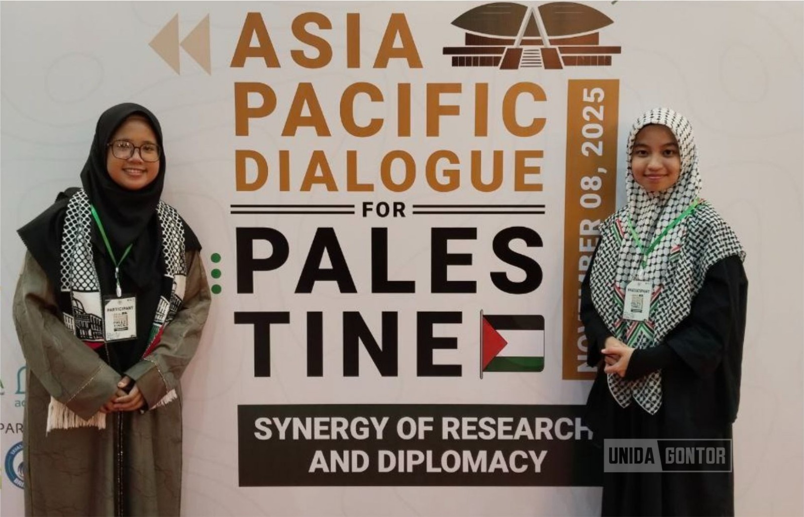 Mahasiswa PAI UNIDA Gontor mengikuti Asia Pacific Dialogue for Palestine di Gedung DPR RI bersama akademisi dan diplomat Asia Pasifik.