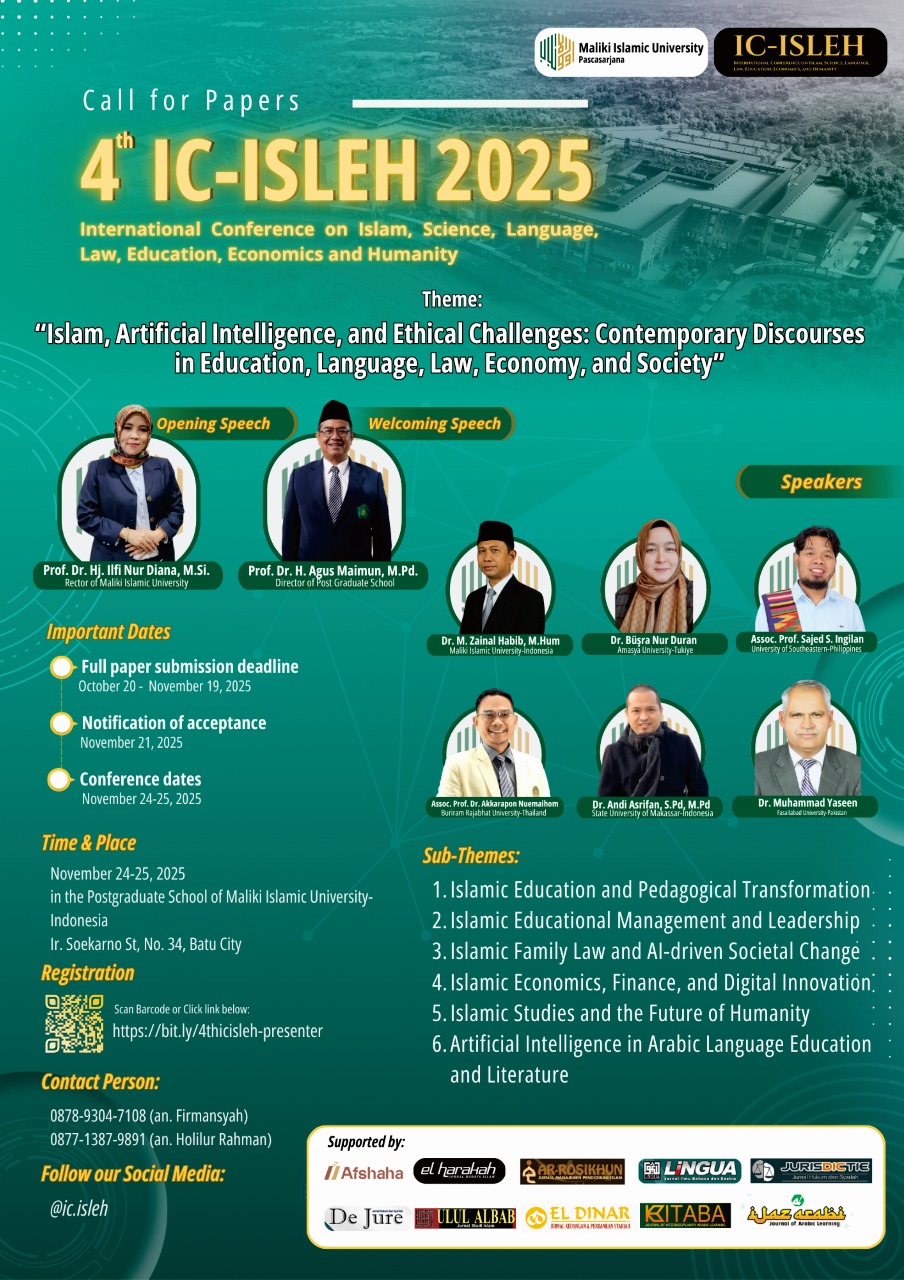 Mahasiswa UNIDA Gontor Muhammad Azrul Amirullah mempresentasikan penelitian konsep Good Governance Ibnu Taimiyyah pada konferensi internasional di UIN Maulana Malik Ibrahim Malang.