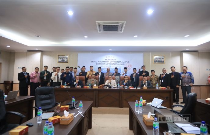 Workshop SPMI–AMI Batch 3 di Universitas Darussalam Gontor, memperkuat kapasitas auditor mutu internal.