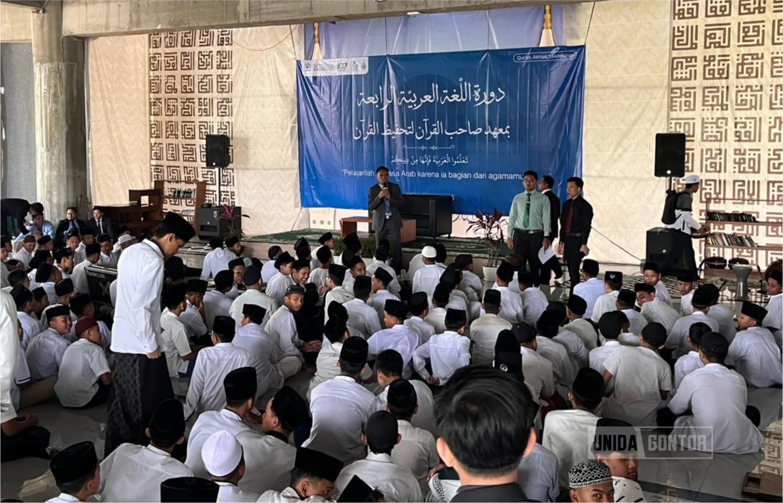 Pembukaan Dauroh Bahasa Arab hasil sinergi Pusdiklat UNIDA Gontor dan PPTQ SahabatQu Yogyakarta