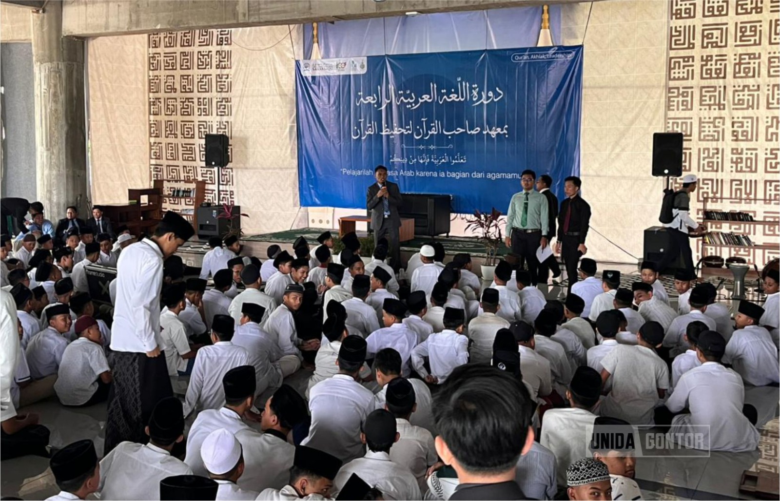 Pembukaan Dauroh Bahasa Arab hasil sinergi Pusdiklat UNIDA Gontor dan PPTQ SahabatQu Yogyakarta