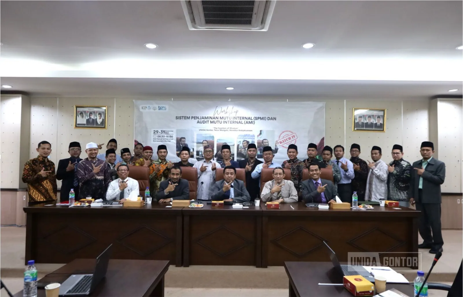 Rektor UNIDA Gontor membuka Pelatihan Auditor Audit Mutu Internal (AMI) Batch IV yang diselenggarakan BPM dan diikuti peserta perguruan tinggi mitra.