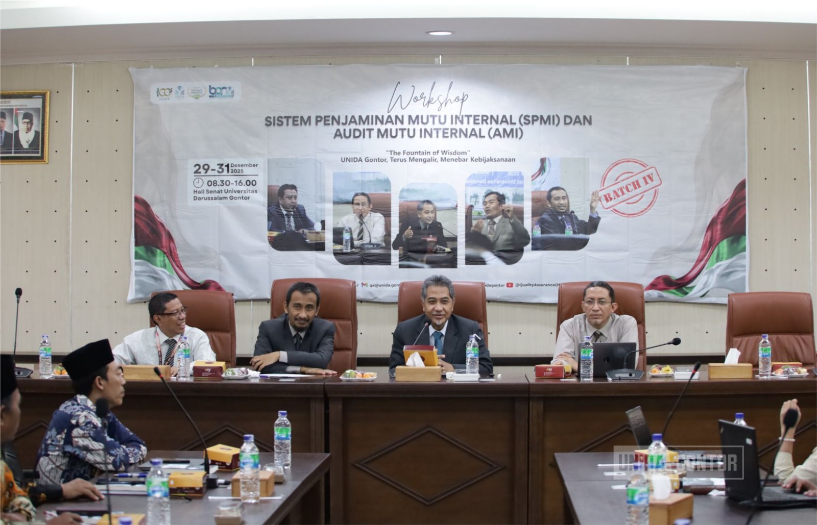 Rektor UNIDA Gontor membuka Pelatihan Auditor Audit Mutu Internal (AMI) Batch IV yang diselenggarakan BPM dan diikuti peserta perguruan tinggi mitra.