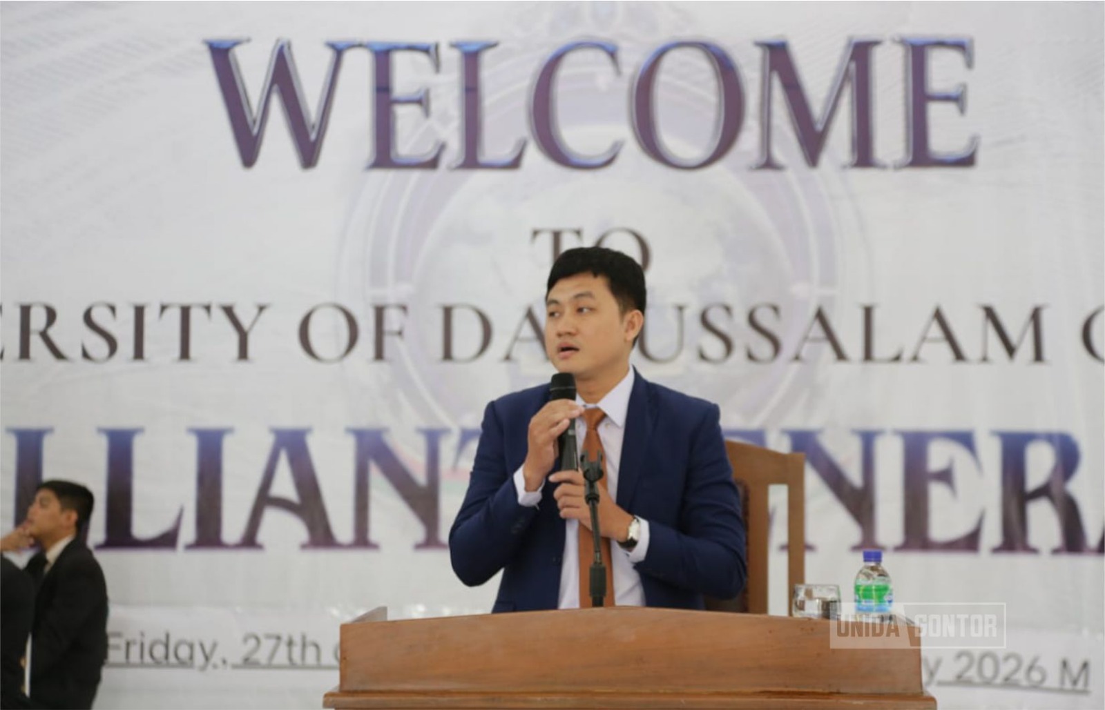 Sosialisasi Fakultas Humaniora UNIDA Gontor kepada Siswa Akhir KMI Angkatan 2026 di Masjid Abbas Thalib PMDG Kampus 2.