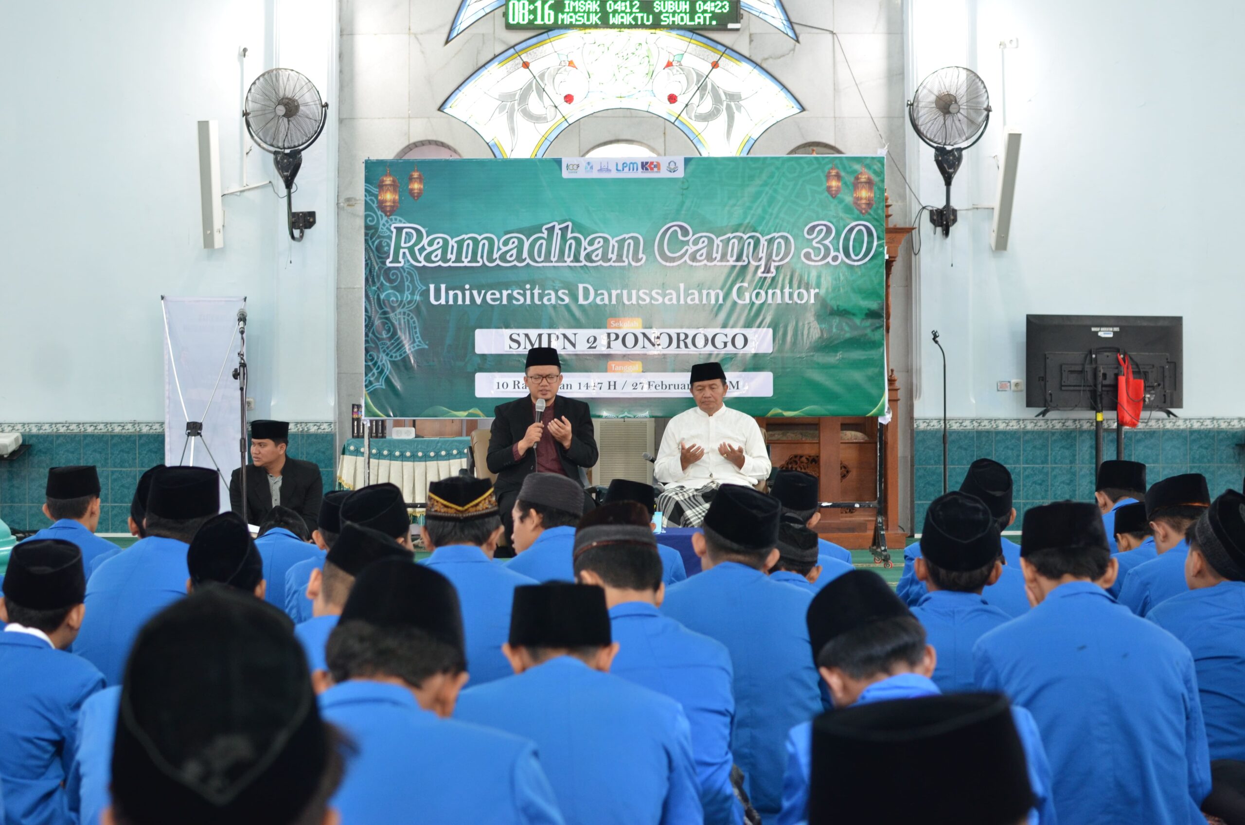 Pembukaan Ramadhan Camp 3.0 Gelombang 3 SMPN 2 Ponorogo di Masjid UNIDA Gontor.