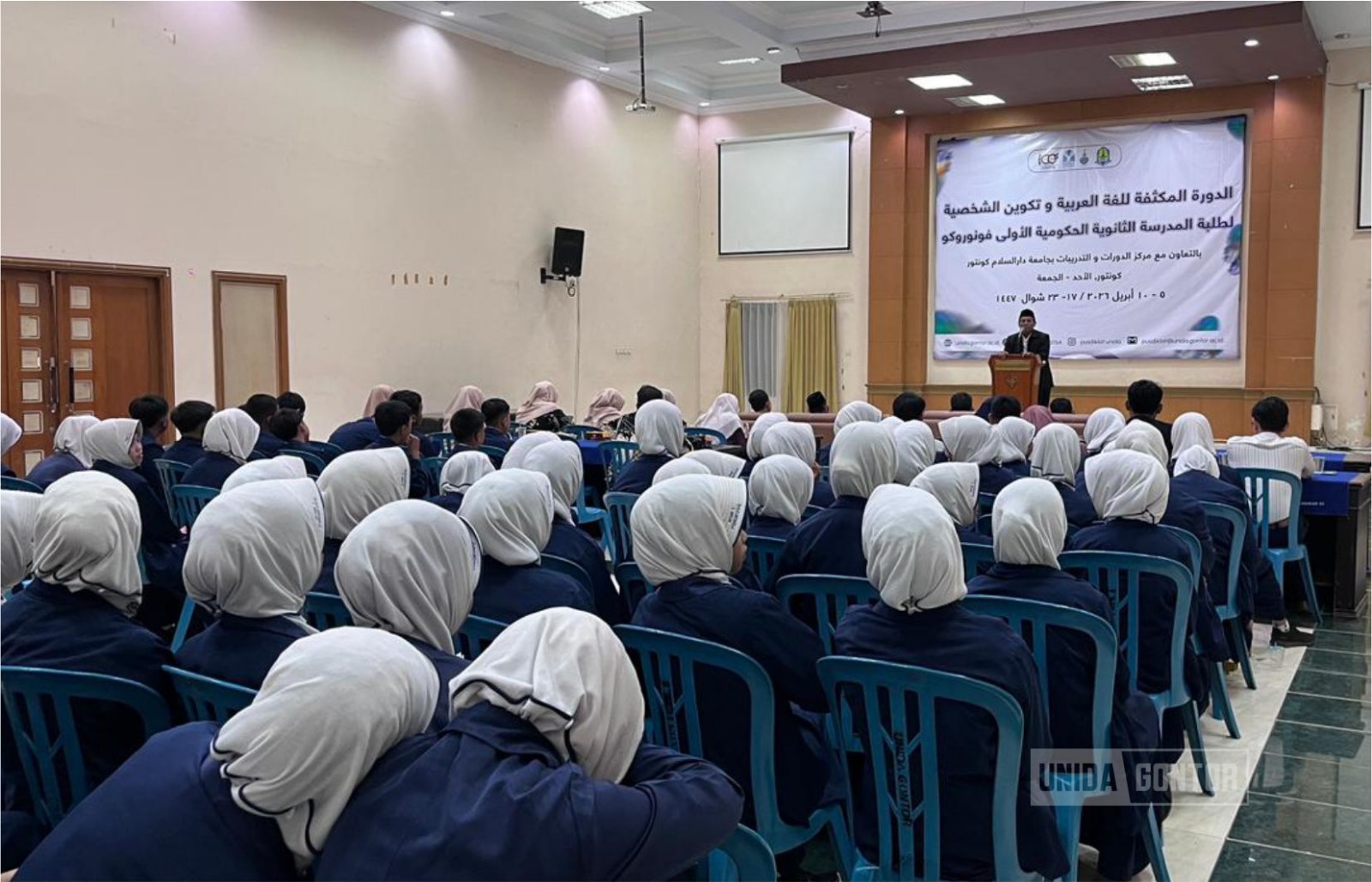 Kegiatan Arabic Camp siswa MTsN 1 Ponorogo di PUSDIKLAT UNIDA Gontor