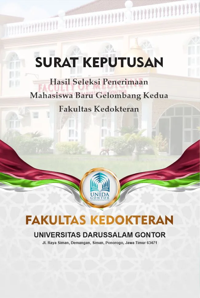 Hasil Seleksi PMB Fakultas Kedokteran Gelombang 2 UNIDA Gontor 2026