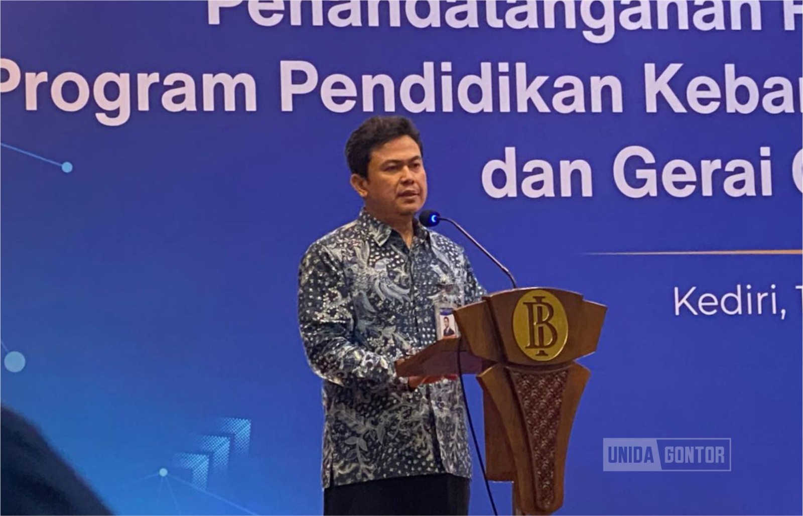Penandatanganan kerja sama UNIDA Gontor dan Bank Indonesia Kediri