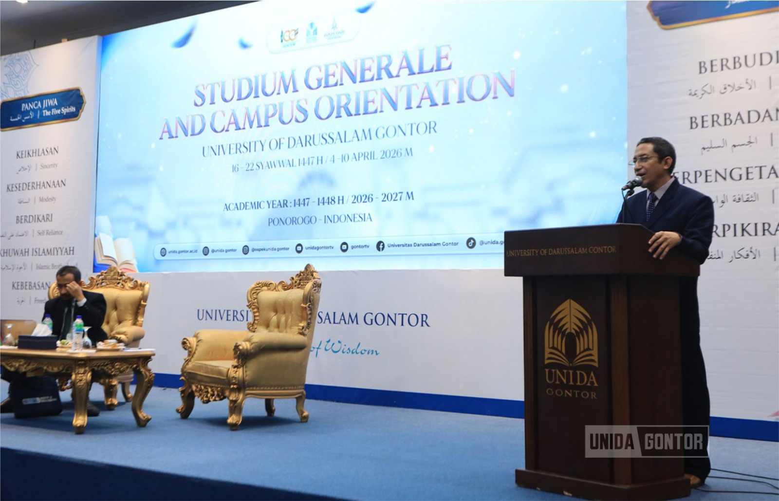 Pembukaan OSPEK AKHYAR 2026 UNIDA Gontor di kampus Siman Ponorogo