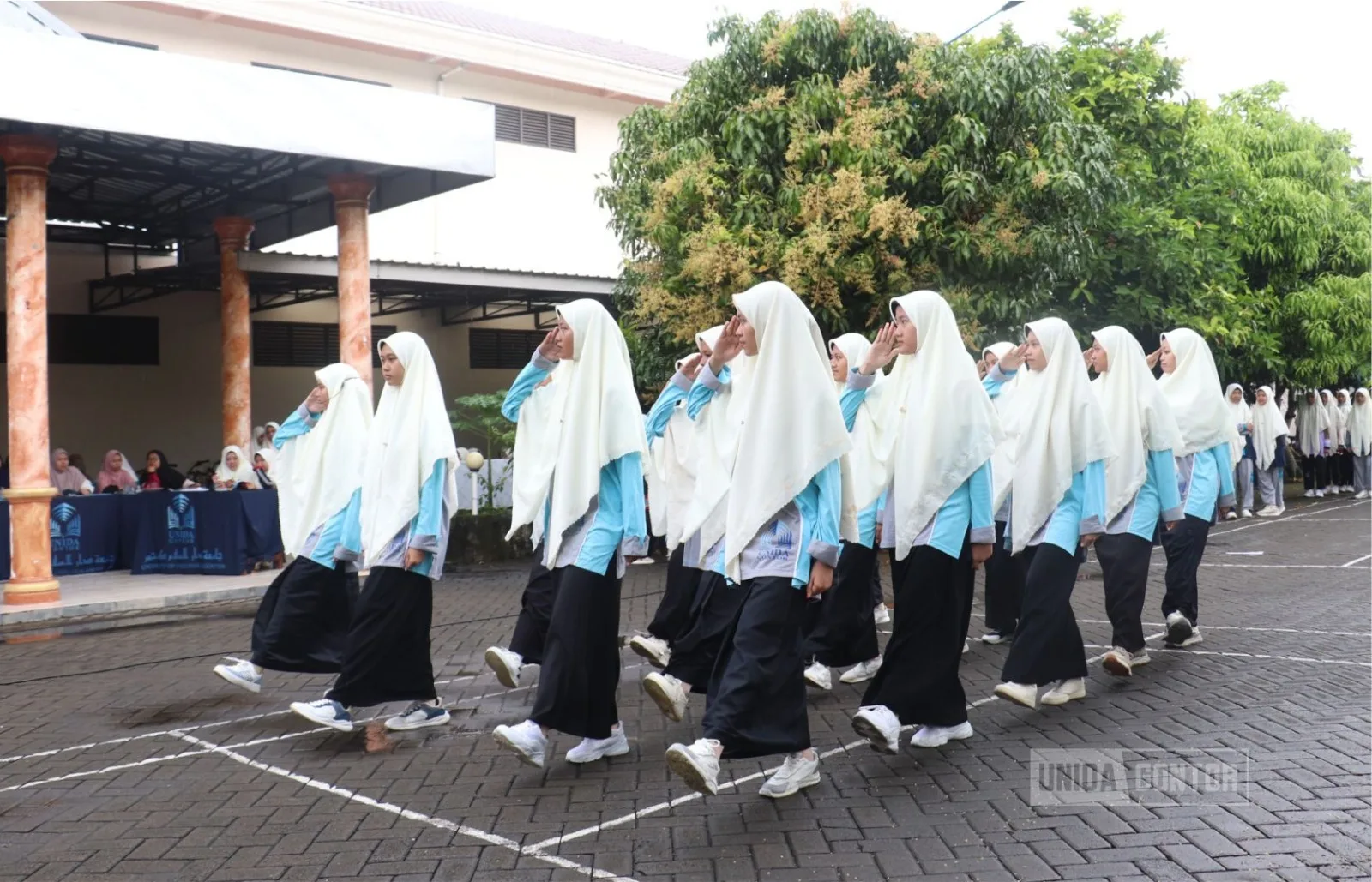 Pembukaan kegiatan PPKA 2026 mahasiswi di Lapangan Siti Aminah UNIDA Gontor