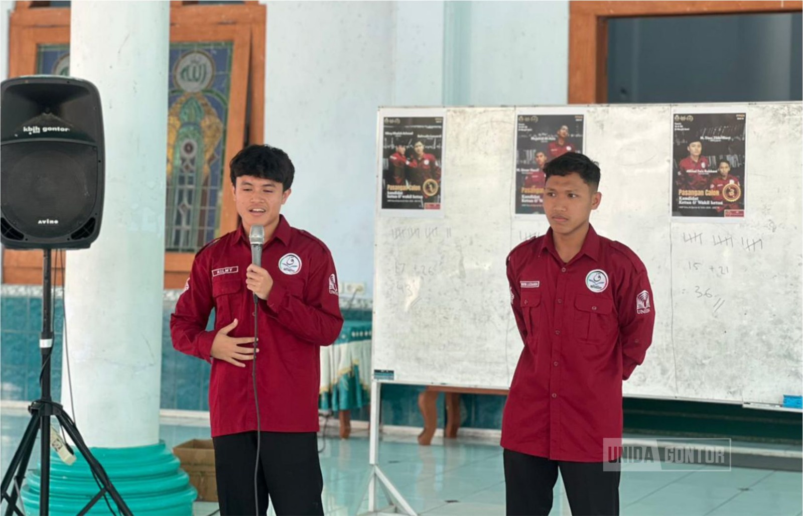 Pemilihan kepengurusan baru HMP IQT UNIDA Gontor periode 2026/2027 di Masjid Kampus berlangsung khidmat.