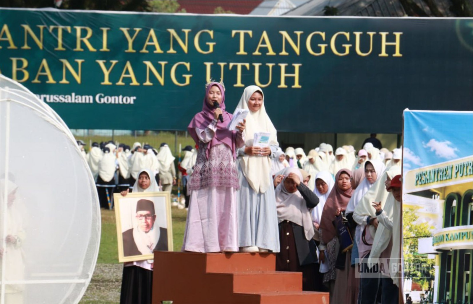 Gladi Suci PPKA 2026 UNIDA Gontor Putri di Lapangan Gontor Putri 1 dengan peserta mahasiswi dan panitia