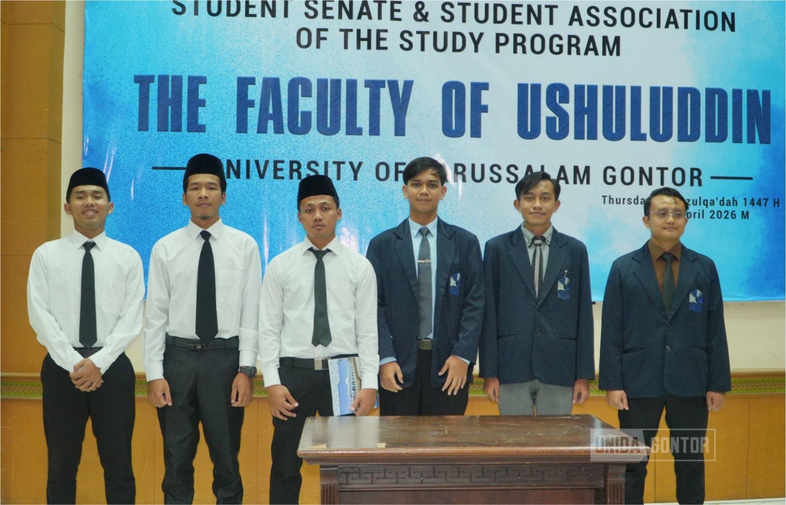 Pelantikan pengurus SEMA dan HMPS Fakultas Ushuluddin UNIDA Gontor masa bakti 2026-2027 di Hall CIOS