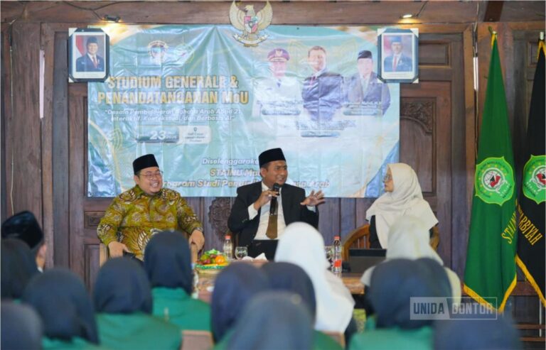 Studium Generale STAINU Madiun tentang pembelajaran bahasa Arab berbasis AI bersama narasumber UNIDA Gontor