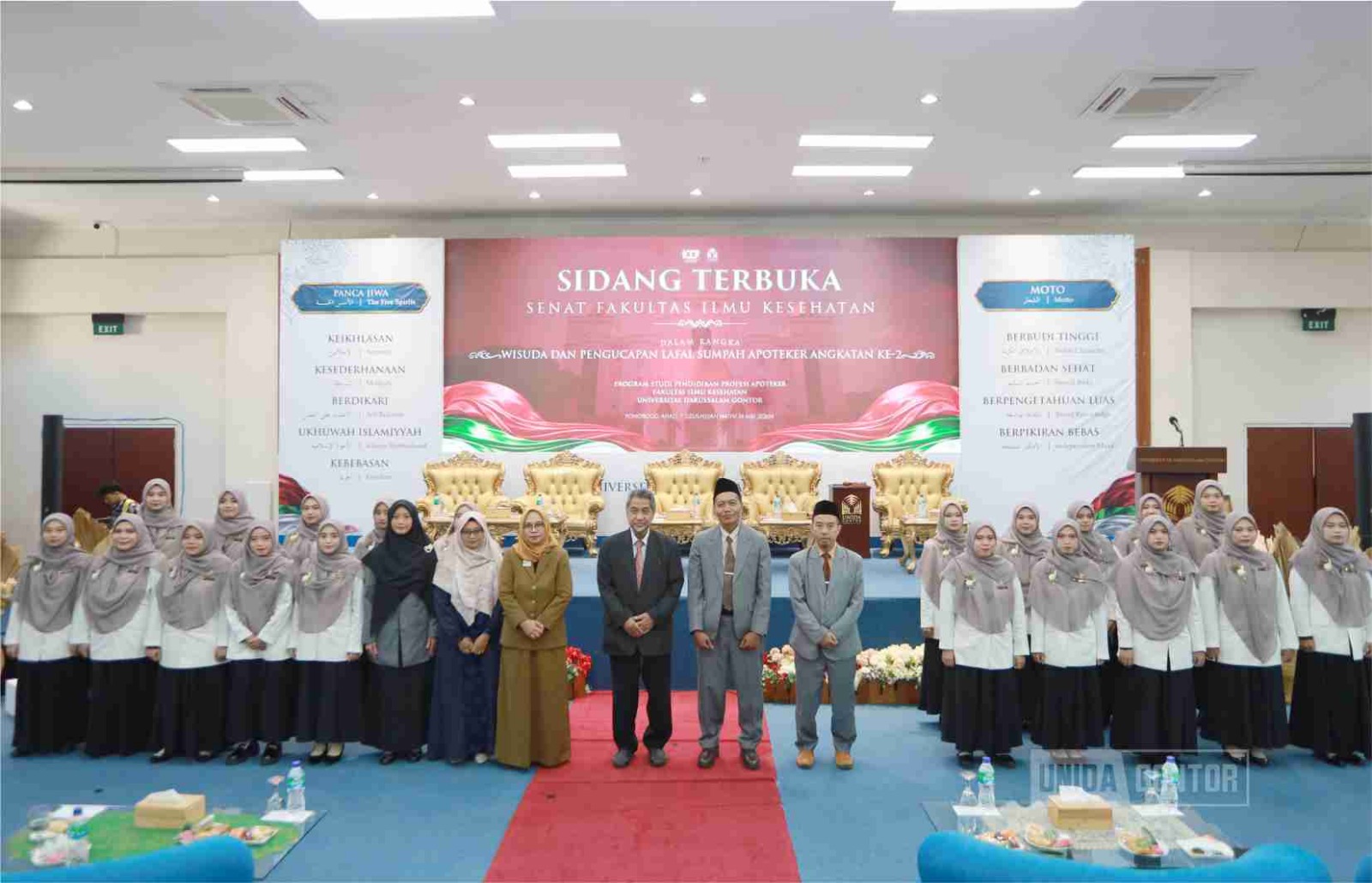 Wisuda dan sumpah apoteker UNIDA Gontor angkatan kedua dengan kelulusan 100 persen