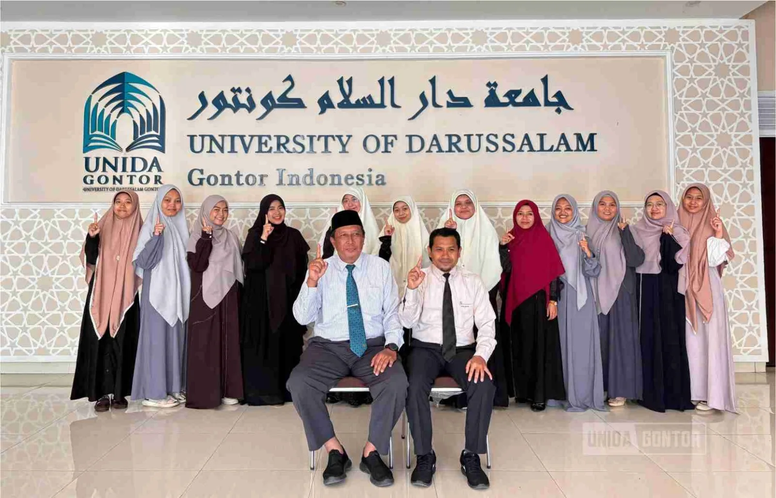 Penyambutan mahasiswi UNISSA Brunei Darussalam dalam International Internship Program di UNIDA Gontor