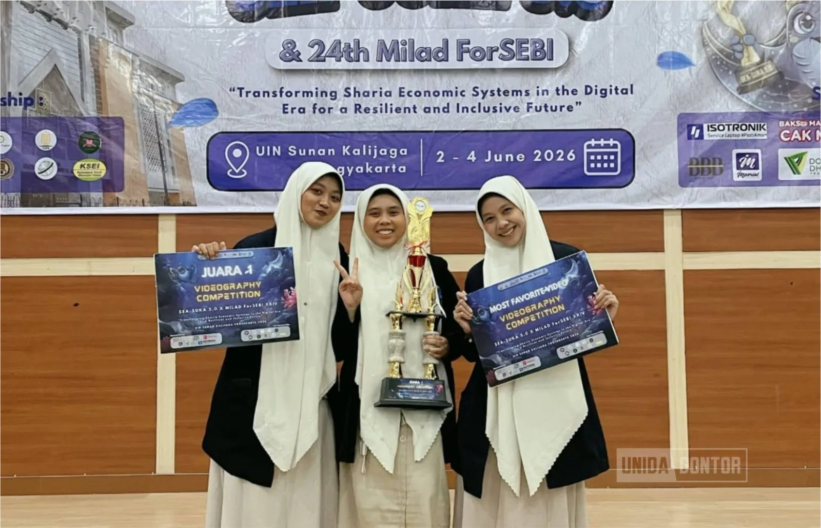 Mahasiswi Prodi ILKOM Raih Juara 1 dan Most Favorite Video Competition pada SEA-SUKA 5.0 & Milad ForSEBI XXIV