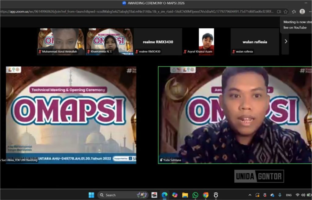 Mahasiswa PMH UNIDA Gontor Raih Medali Perak Olimpiade PAI Nasional