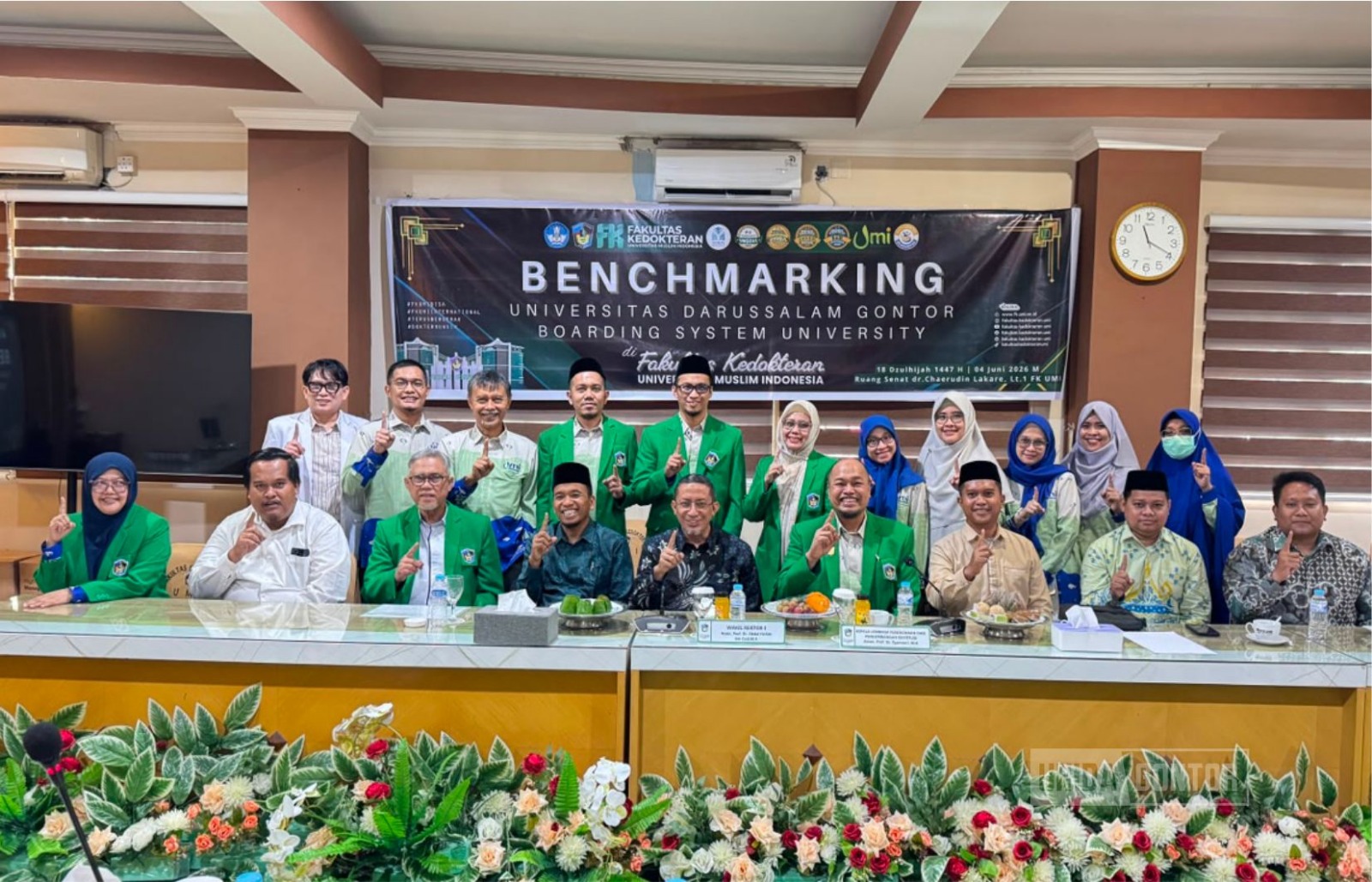 Delegasi UNIDA Gontor melakukan silaturahmi dan benchmarking sistem boarding university di Fakultas Kedokteran UMI