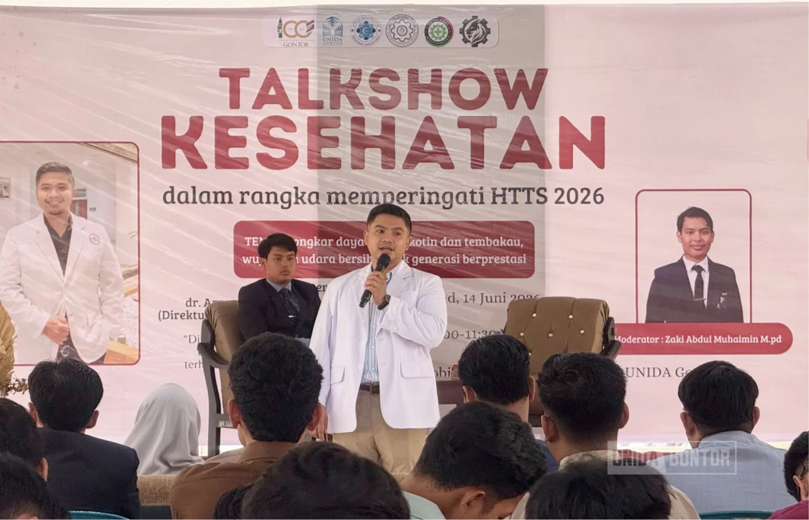 Talk Show Kesehatan HTTS 2026 tentang Kawasan Tanpa Rokok di UNIDA Gontor