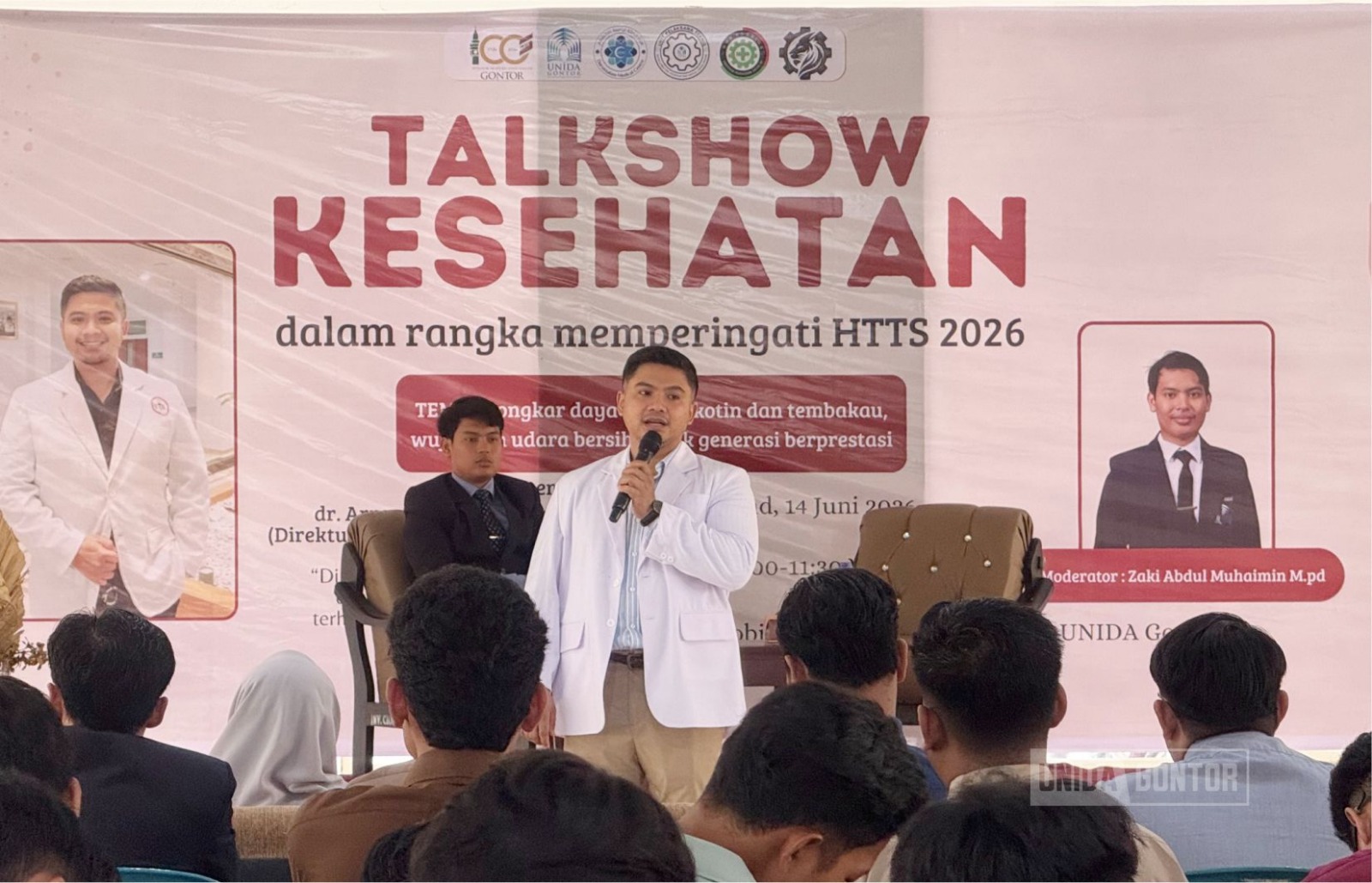 Talk Show Kesehatan HTTS 2026 tentang Kawasan Tanpa Rokok di UNIDA Gontor