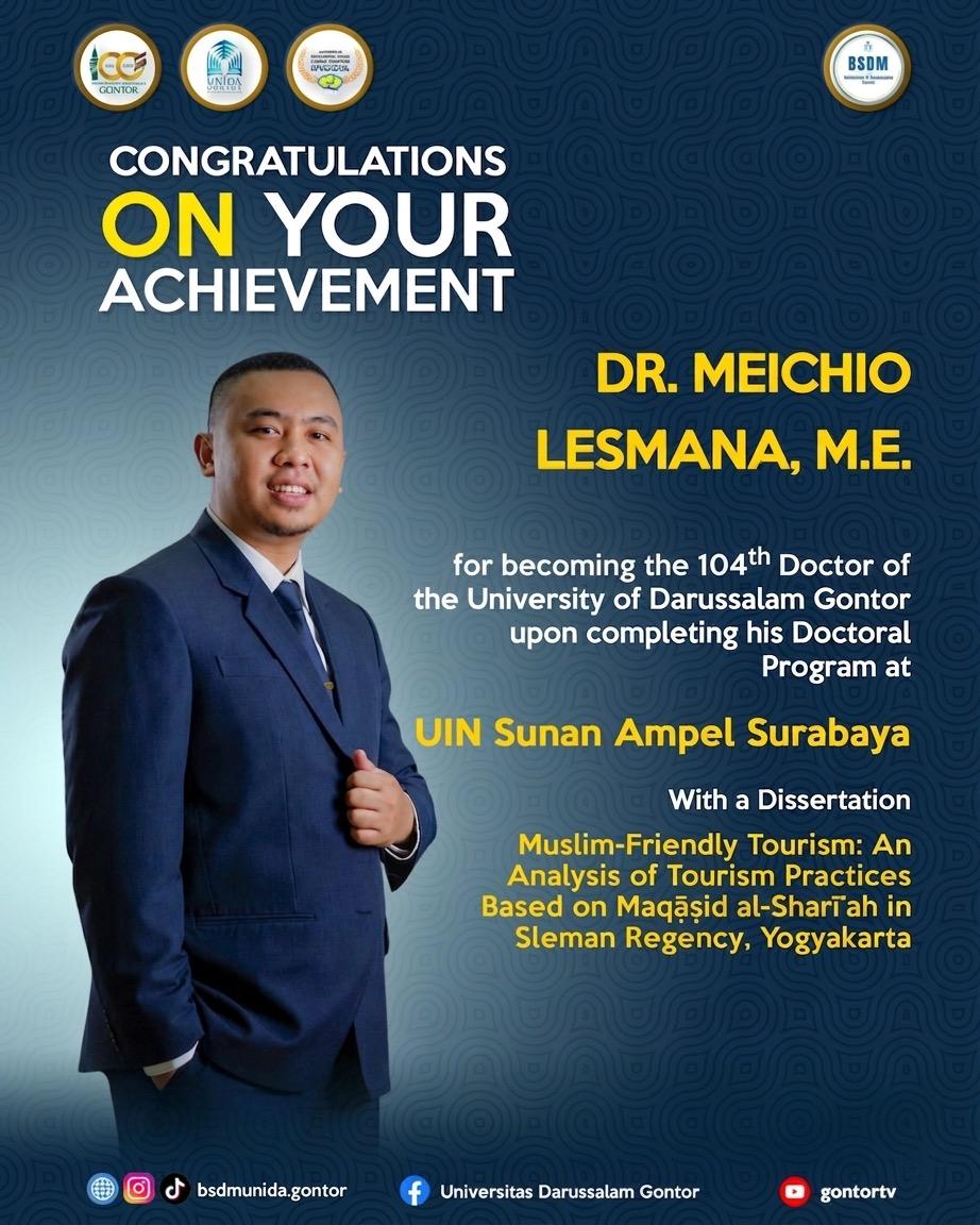 UNIDA Gontor menambah tiga doktor baru sebagai bentuk peningkatan kualitas akademik universitas.