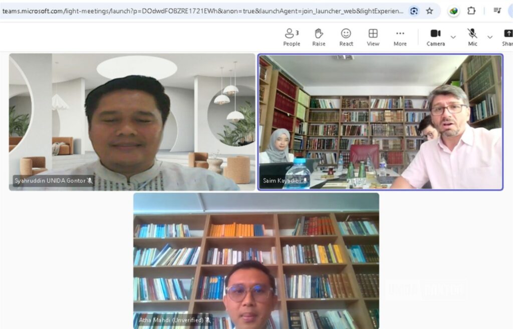 Dr. Syahruddin, S.H.I., M.Sc.Fin., ACCIA, CWC. menjadi penguji eksternal tesis mahasiswa magister Universitas Marmara Turkiye secara daring.