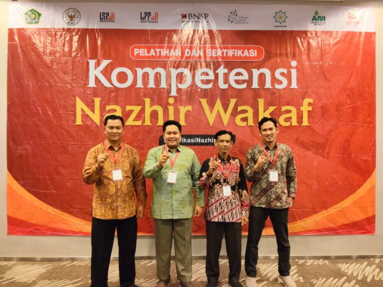 Empat Dosen UNIDA Gontor Raih Sertifikasi Kompetensi Nazhir Wakaf Nasional