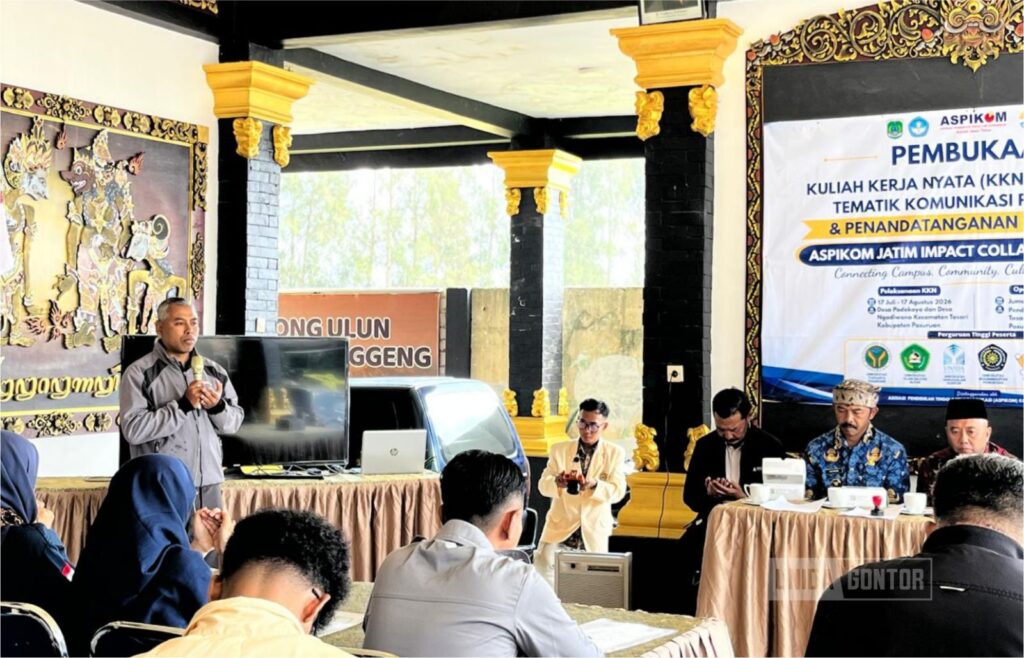 Mahasiswa UNIDA Gontor mengikuti KKN Kolaboratif ASPIKOM Jatim 2026 di kawasan Tengger