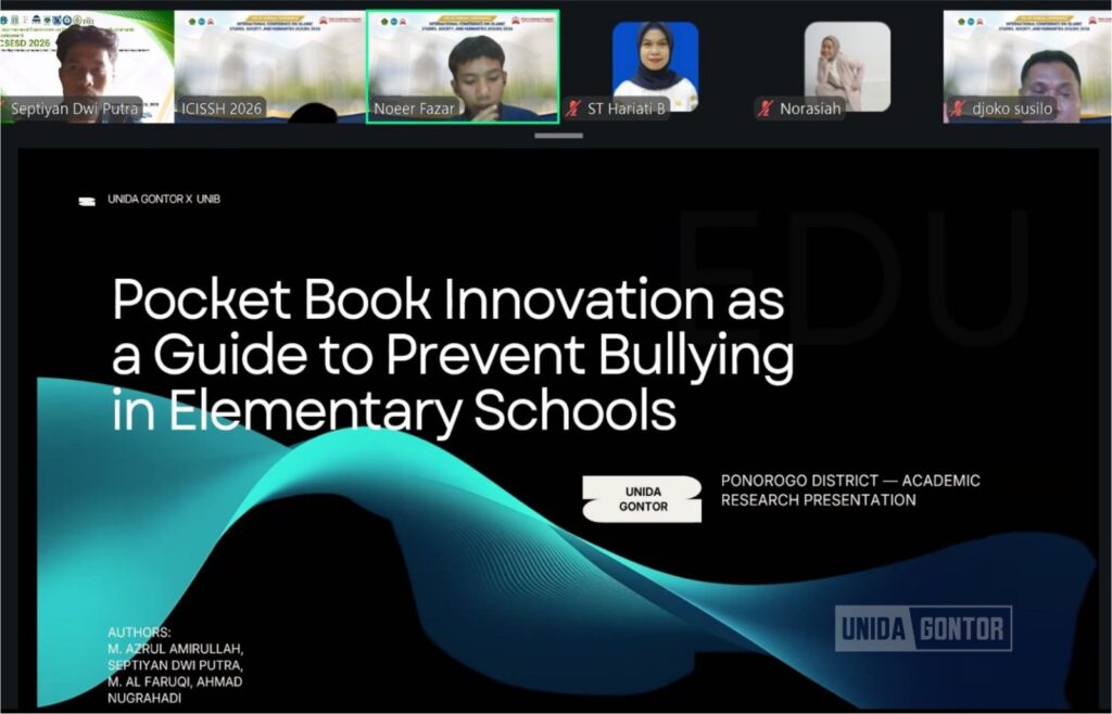 Empat Mahasiswa UNIDA Gontor Presentasikan Inovasi Anti-Bullying di ICISSH 2026