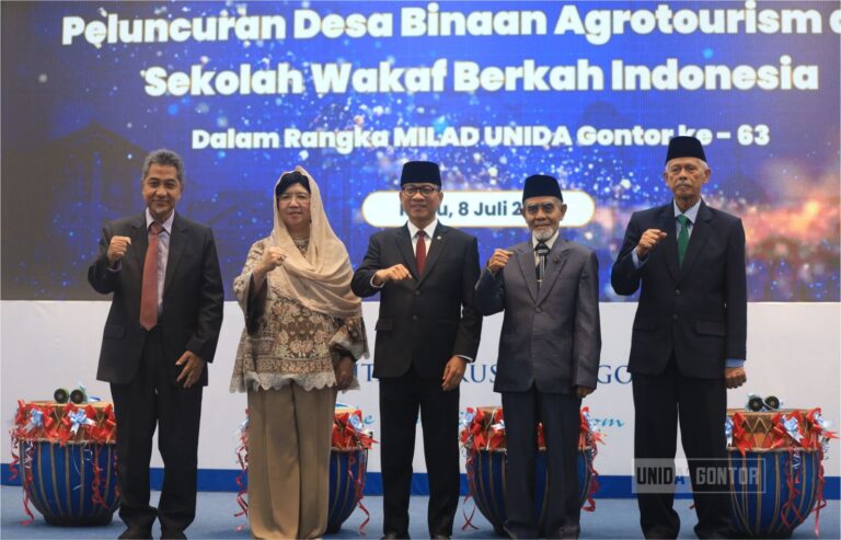 UNIDA Gontor Luncurkan Desa Binaan Agrotourism dan Sekolah Wakaf Berkah Indonesia
