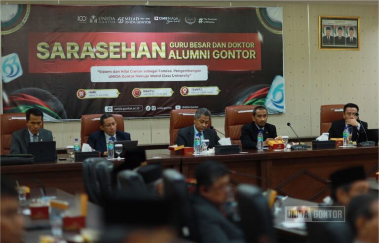 Sarasehan Guru Besar Alumni UNIDA Gontor Perkuat Visi Menuju World Class University